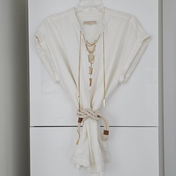 MICHAEL KORS Linen Top - with Chain Detail - Picture 5 of 15